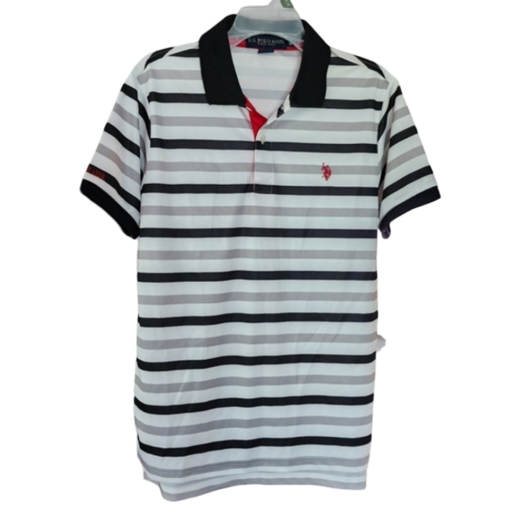 U.S. Polo Assn. Men's Medium Striped Polo Shirt